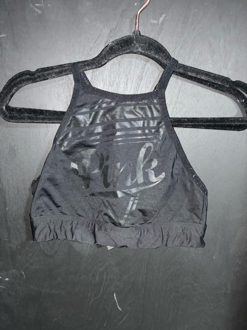 PINK Victoria's Secret Black Ultimate Sports Bralette